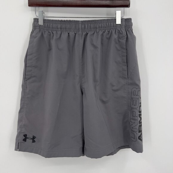 Under Armour Loose HeatGear Men's Athletic Shorts M Medium Gray - Picture 3 of 6